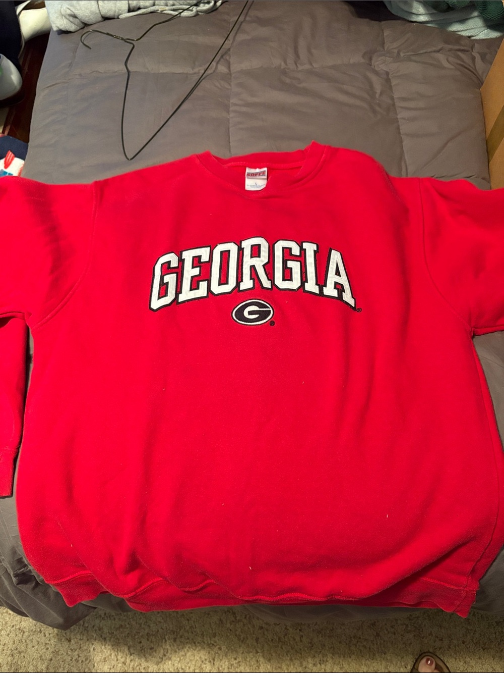 Soffe Red Georgia Crewneck Sweatshirt